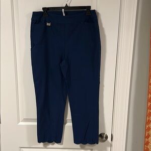 Lulu-B Blue Cropped Pants Relaxed Fit